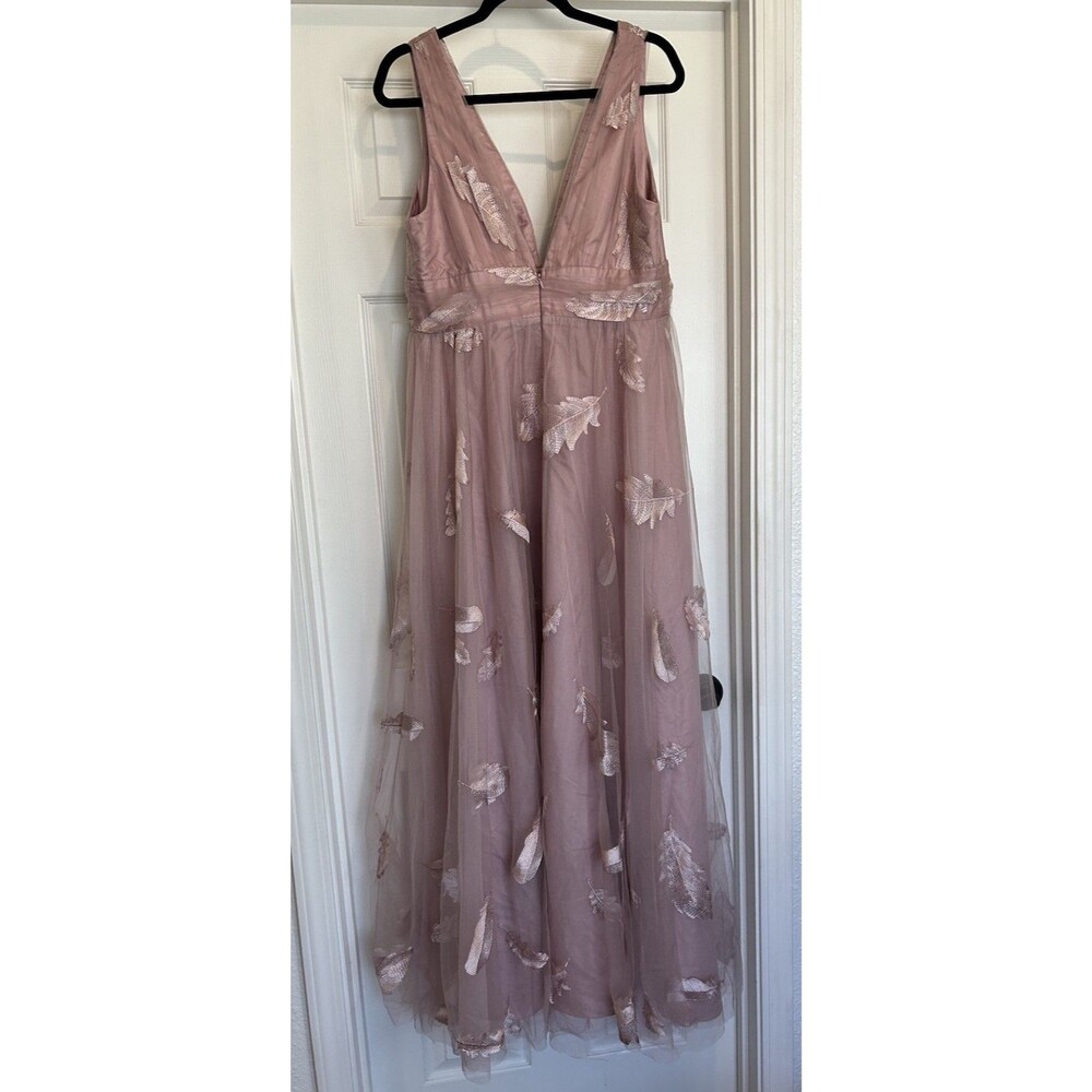 Blush Mark Pink Tulle long dress, party prom evening event formal wedding - Picture 3 of 8